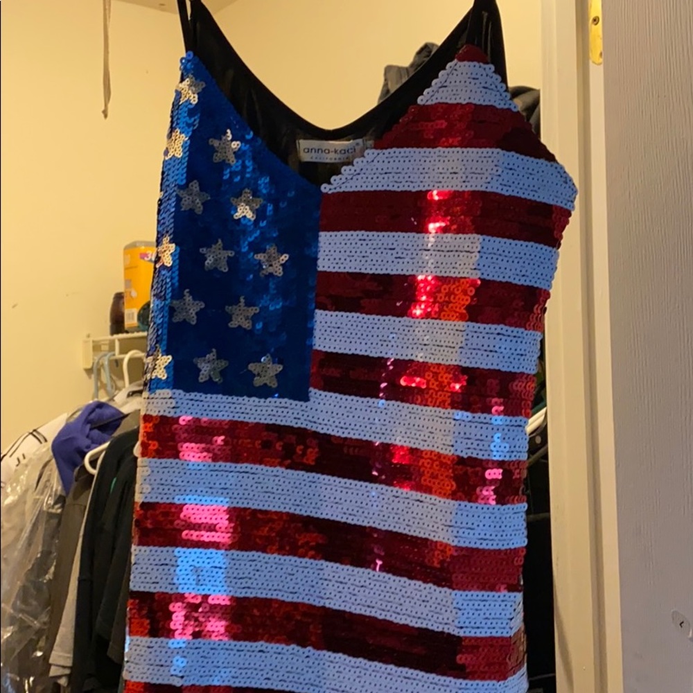 American flag tank